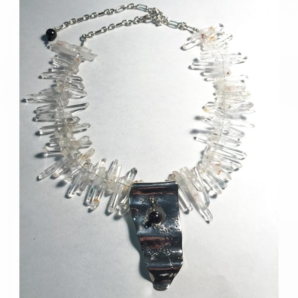 Amoeba with Crystal Quartz Necklace - Image 3