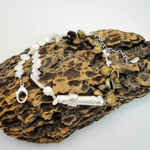 The Message Necklace with Pearl
