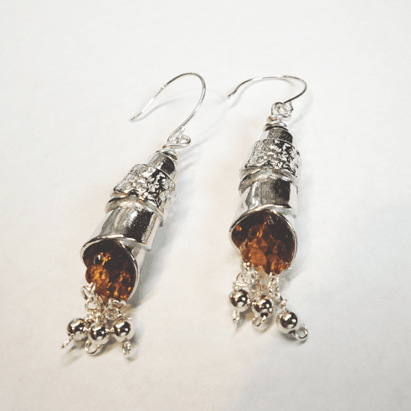 The Message Earrings : November Birthstone