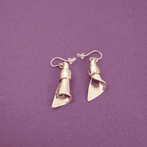 The Message Earrings _ Fine Bronze