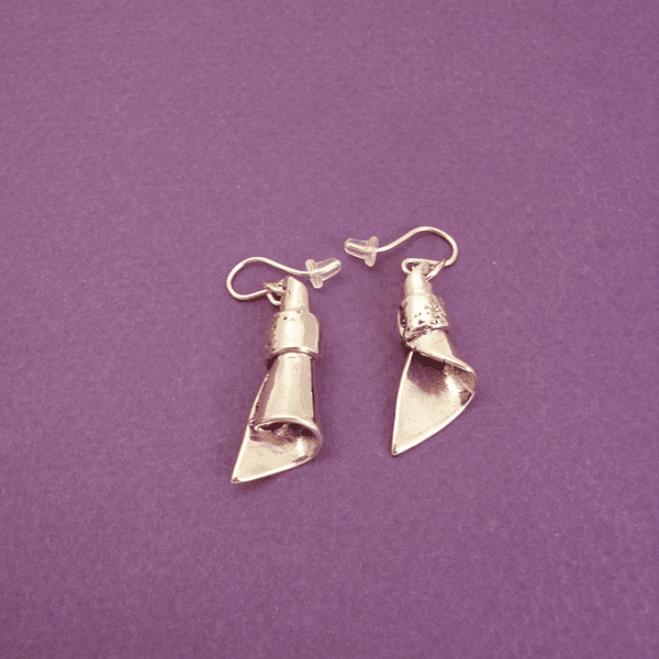 The Message Earrings _ Fine Bronze