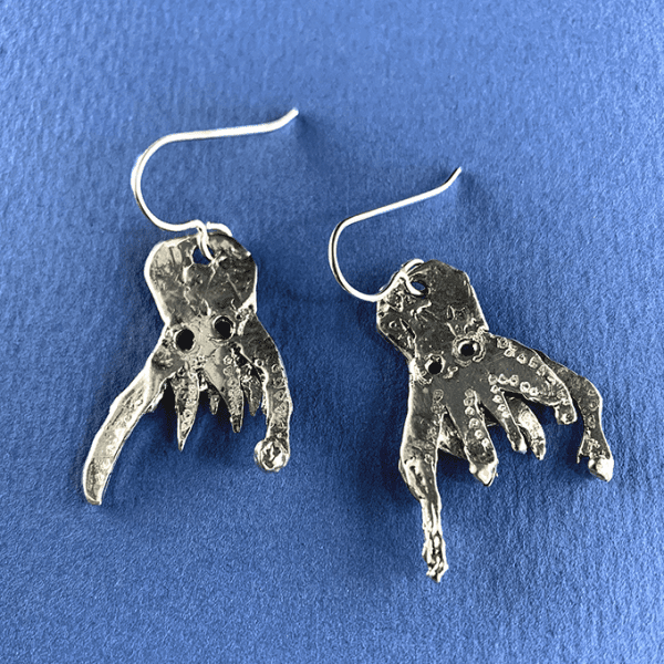 Ghost Octopus Earrings