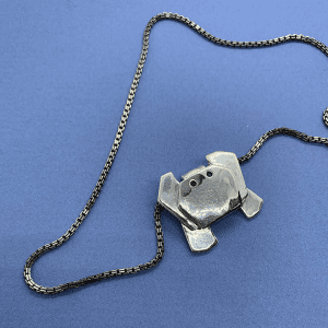 Crab origami necklace
