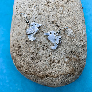 Seahorse Origami Inspired Earrings