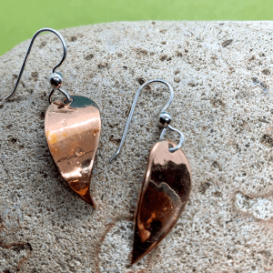 Leaf Copper Earrings