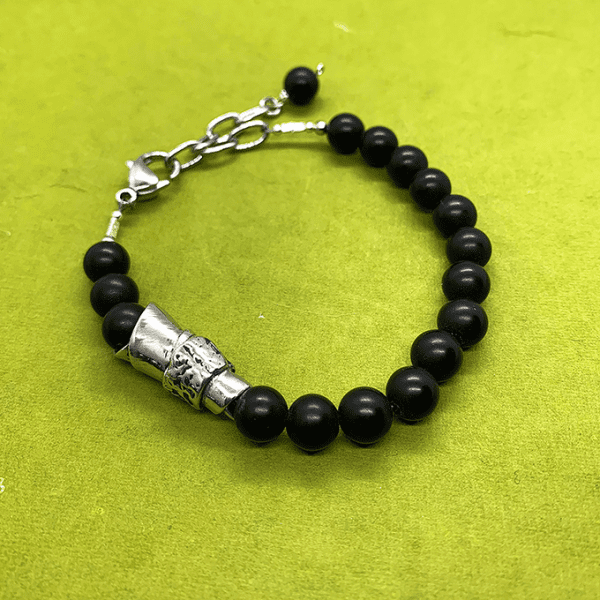 The Message Bracelet black onyx