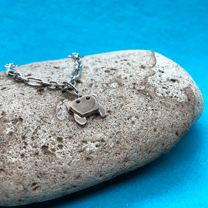 Crab Origami Bracelet, 2 tone