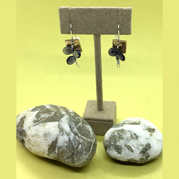 Fireworks bronze earrings