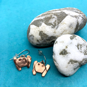 Crab Copper earrings