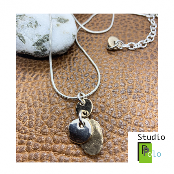 Disks Necklace, 2 Tone - Image 3