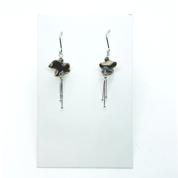 Flora Earrings, Bronze - Image 3