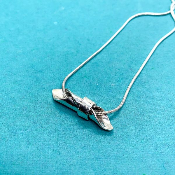 The Message Necklace Silver Small - Image 2